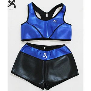 2019 Custom Made Women Shapewear Slimming Shirt Workout Suit Weight Loss Hot Neoprene Yoga Suit
