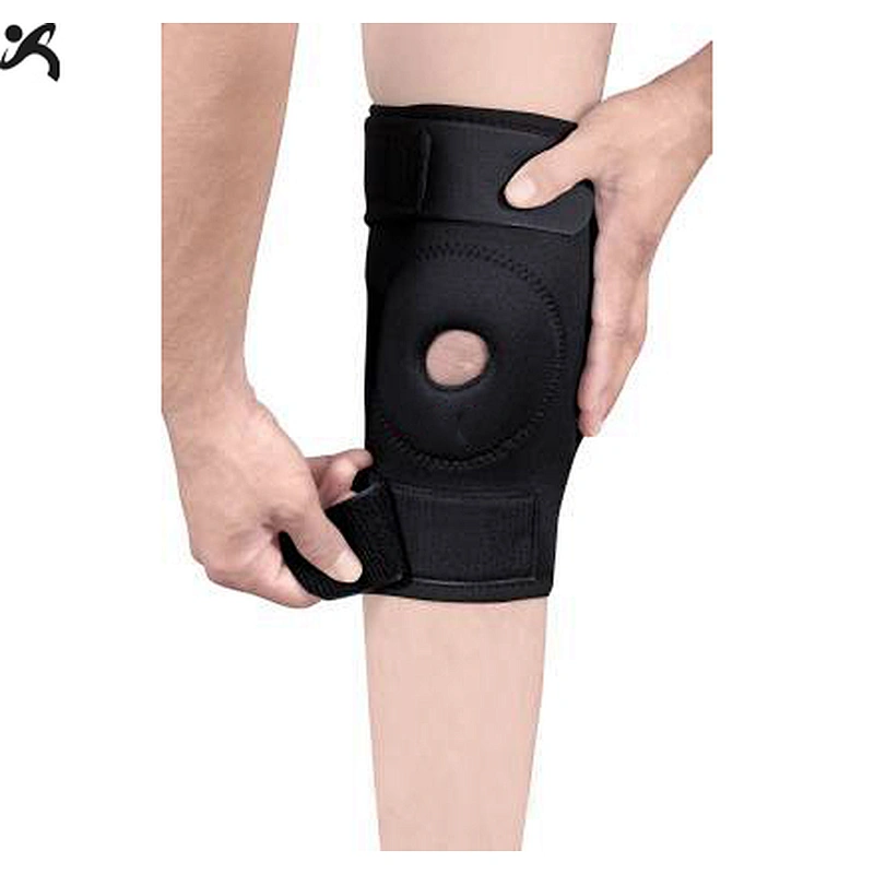 Neoprene compression basketball adjustable support custom print knee brace sleeve pad