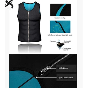 Professional Neoprene Men Gym Wear Sauna Slimming Suit Sweat Vest for Fitness