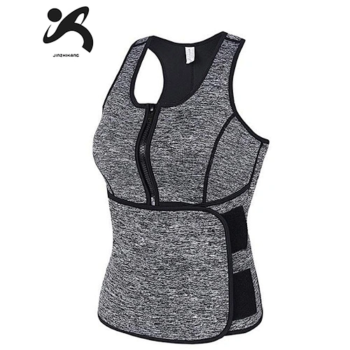 High Quality Womens Body Building Shapers Slimming Waist Trimmer Neoprene Corset Sweat Shaper Sauna Vest With Waist Trainer Belt