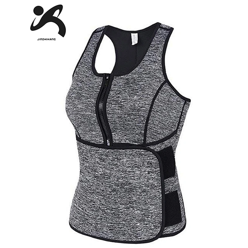 High Quality Womens Body Building Shapers Slimming Waist Trimmer Neoprene Corset Sweat Shaper Sauna Vest With Waist Trainer Belt