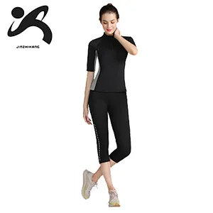 Women Gym weight loss tank top slimming Neoprene Weight Long Sleeve Workout Body Fitness Jacket Sauna Suit Sport Wear