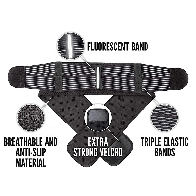 Neoprene Comfortable Sacroiliac Joint Brace SI Belt Lower Back Support Belt for Unisex