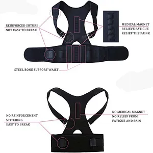 2019 Neoprene OEM breathable back posture corrector with waist trimmer belt