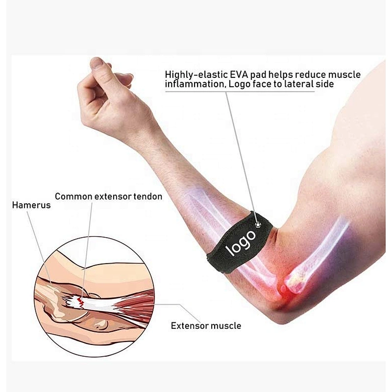 sanjin tennis elbow support strap band box packaging