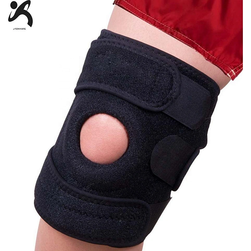 Neoprene waterproof Adjustable Knee supporter Open Patella Hing Knee Brace Support
