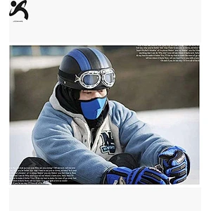 Wholesale neoprene Anti smog anti dust Winter Bicycle Motorcycle Ski mask Thermal Fleece windproof Half Face Mask