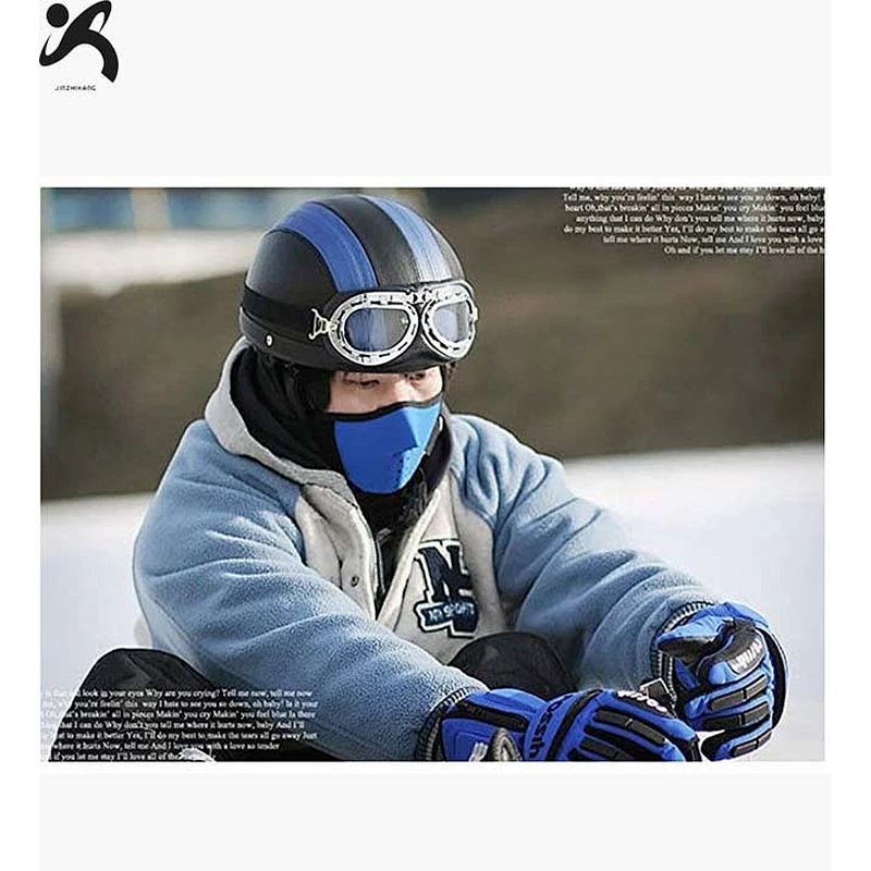 Wholesale neoprene Anti smog anti dust Winter Bicycle Motorcycle Ski mask Thermal Fleece windproof Half Face Mask