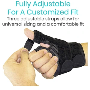 Sports adjustable stabilizing sport neoprene wrist brace wrap thumb splint for pain relief