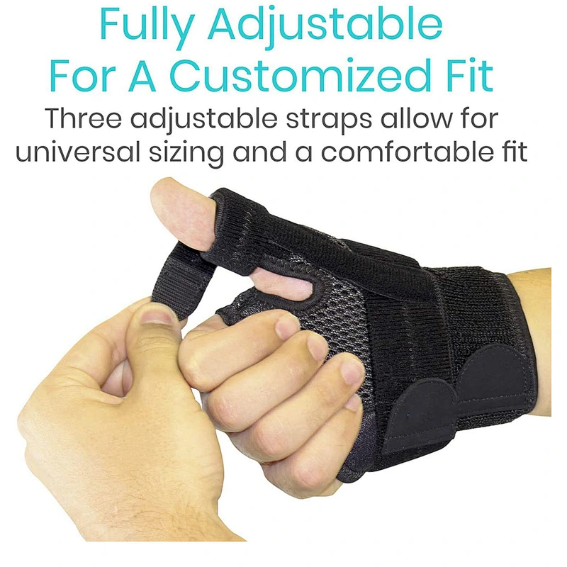 Sports adjustable stabilizing sport neoprene wrist brace wrap thumb splint for pain relief