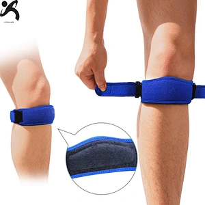 Manufacture OEM neoprene Orthopedic Knee Compression Brace support Stretch adjustable Knee Brace strap