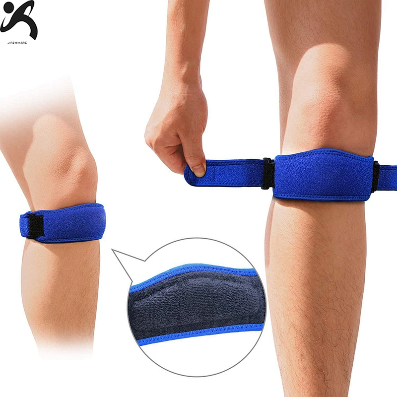 Manufacture OEM neoprene Orthopedic Knee Compression Brace support Stretch adjustable Knee Brace strap
