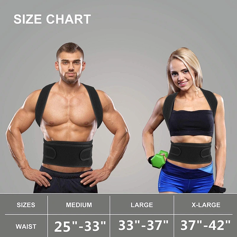 2020 new Adjustable Neoprene shoulder belt back support Back Posture Corrector for men and women