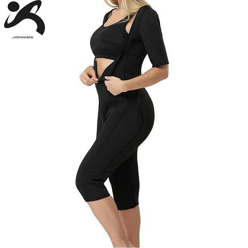 2019 RTS Top Sale OEM Woman Workout Neoprene Sauna Sweat Slimming Body Suit For Weight Loss
