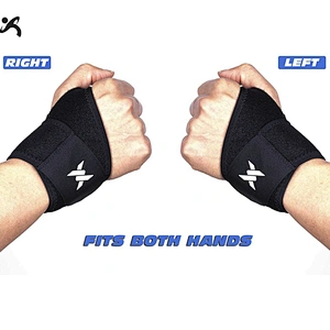 Wrist Support Infused Compression Sleeve Adjustable Brace Strap Relieve Pain