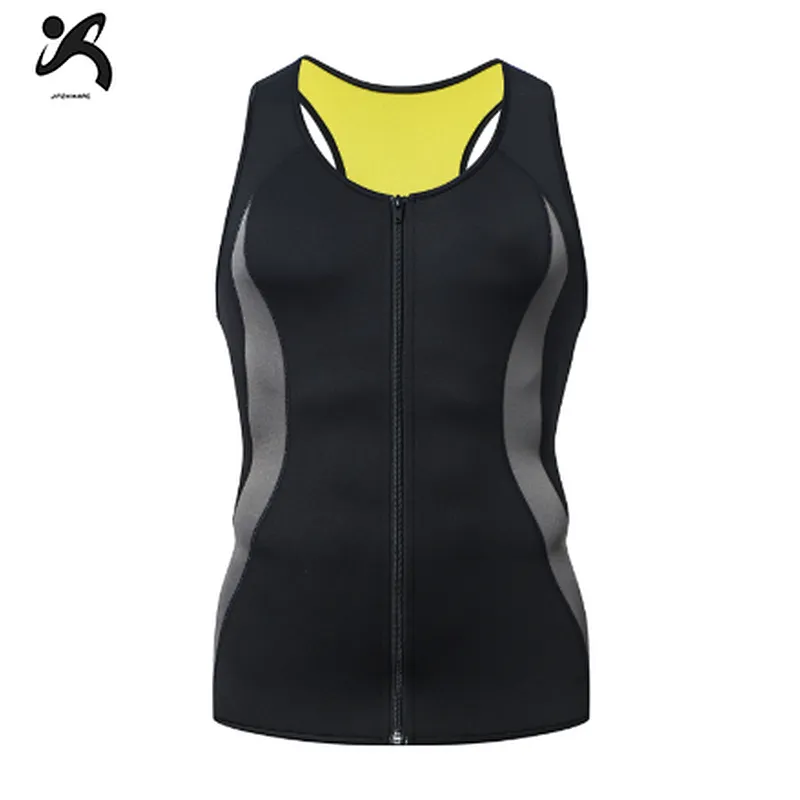 Weight Loss Men Neoprene Sauna Waist Trainer Vest  Sauna Suit Fitness Short sportswear slimming yoga sport