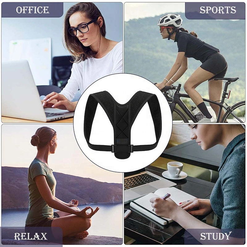 Neoprene Comfortable Adjustable Upper Back Shoulder Support Back Brace Posture Corrector