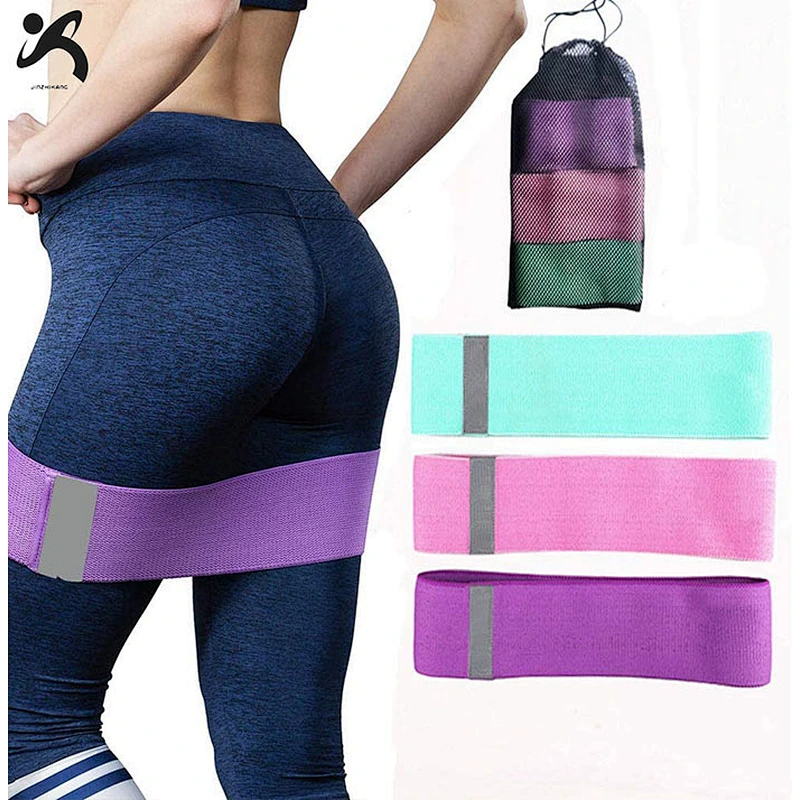 2020 China Custom Made  Hip Bands Booty Workout Resistance Loop Band Resistance Exercise Fitness Bands