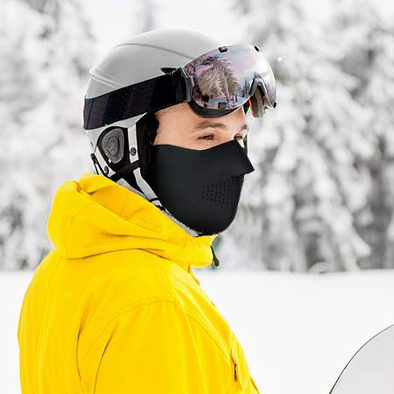 Neoprene Black Face Mask Cycling Face Masks Filter Half Neoprene Bike Ski Masks