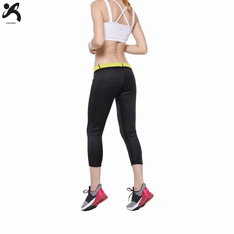 2020 RTS Women Sauna Suit Weight Loss Slimming Neoprene Pants With Side Pocket Hot Thermo Fat Burning Sweat Leggings Body Shaper