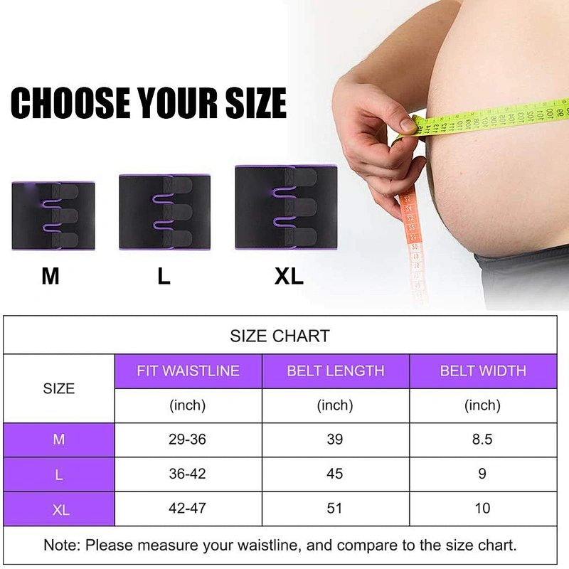 2020 new product custom logo neoprene sweat slimming belt trimmer waist trainer belt for fat burning