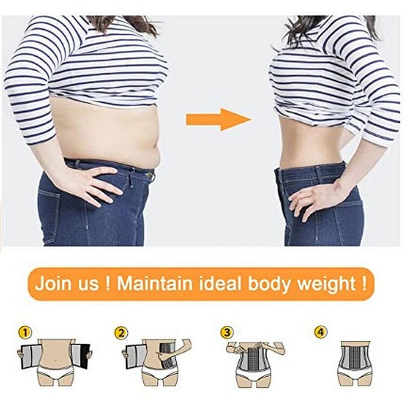 Factory customized neoprene sweat waist trainer slimming belt for weight loss