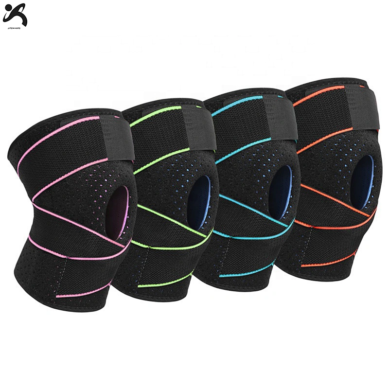 custom logo  compression  knee sleeve brace support belt knees adjustable  pads