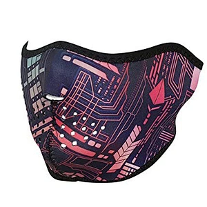 anti dust windproof face mask neoprene custom printing half face mask adjustable for bicycle motorcycle