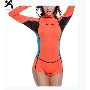 High quality Neoprene Women Neoprene Diving Suit long sleeve Wetsuit for surfing and swimming