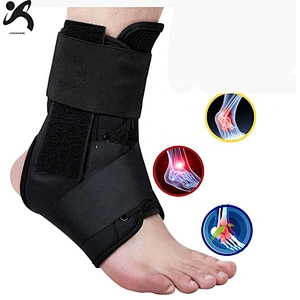 Factory price professional neoprene gym fitness ankle protector elastic ankle support brace for sport safety