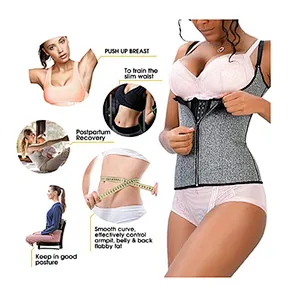 Women Neoprene Full Body Shaper Waist Trainer Cincher plus size Sweat Sauna Corset for slimming