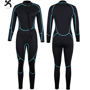 Wholesale Neoprene Diving Suits Long Sleeve Keep Warm women Eco friendly 5mm Wetsuit for Surfing Swimming