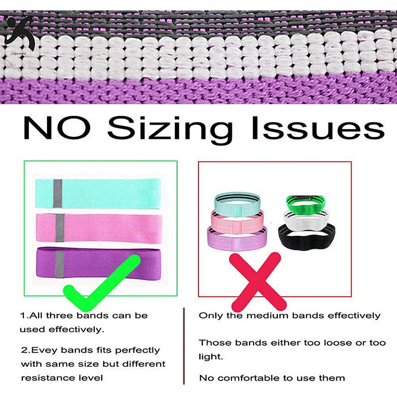 2020 China Custom Made  Hip Bands Booty Workout Resistance Loop Band Resistance Exercise Fitness Bands