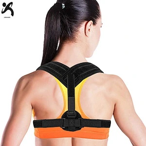2020 Wholesale adjustable upper back support correction belt back brace posture corrector