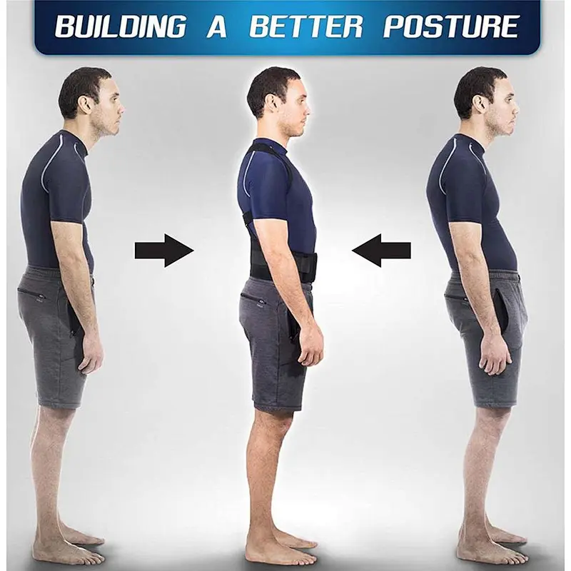2019 hot sale Comfortable Neoprene Material Shoulder Back Support upper adjustable back posture corrector