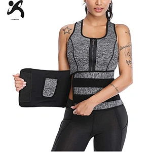 Private label neoprene Sweat Shaper Sauna waist trainer Vest with zipper