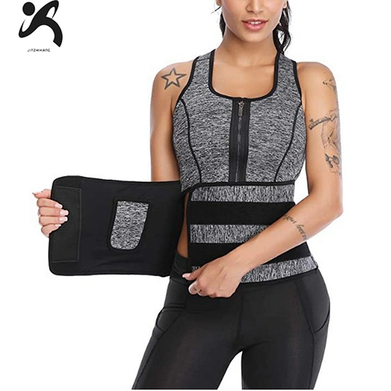 Private label neoprene Sweat Shaper Sauna waist trainer Vest with zipper