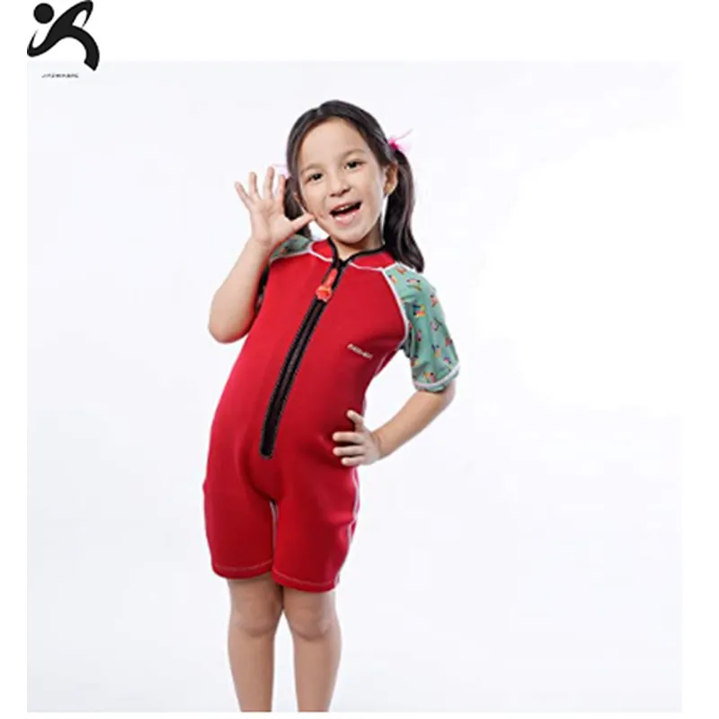 Factory Custom logo Neoprene Swimwear thermal Swimming suit warm wetsuit for baby girls boys