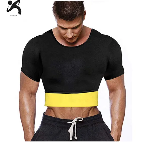 Custom neoprene sauna waist trainer corset men slimming body shaper vest for fitness