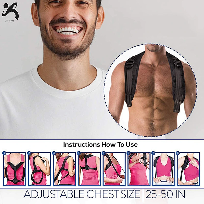 2020 Hot sale factory OEM men and women posture corrector belt adjustable back support