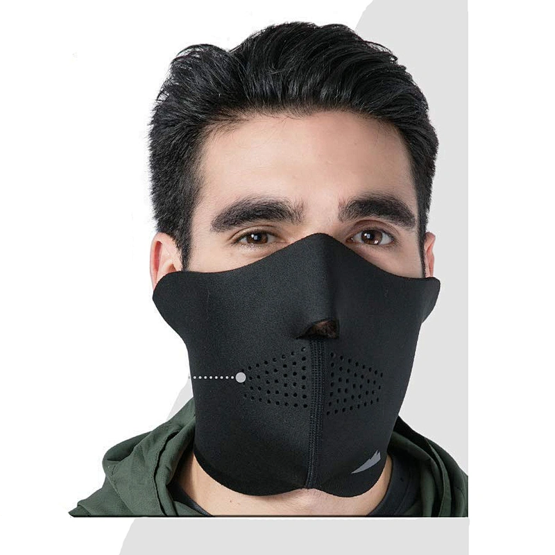 Neoprene Black Face Mask Cycling Face Masks Filter Half Neoprene Bike Ski Masks