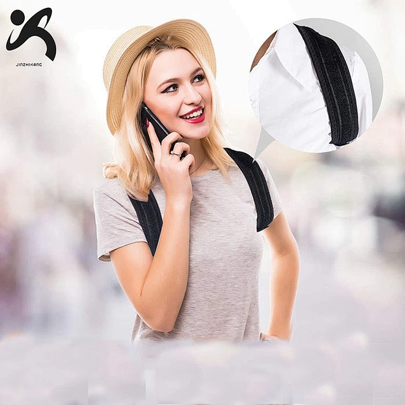 2020 Wholesale adjustable upper back support correction belt back brace posture corrector