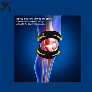 2020 RTS Customized Compression knitted Breathable Neoprene Knee Support Sleeve For Sports
