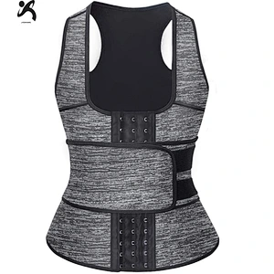 Hot Sale Neoprene Waist Trainer corset Waist Training Steel Boned workout waist slimming vest with belt