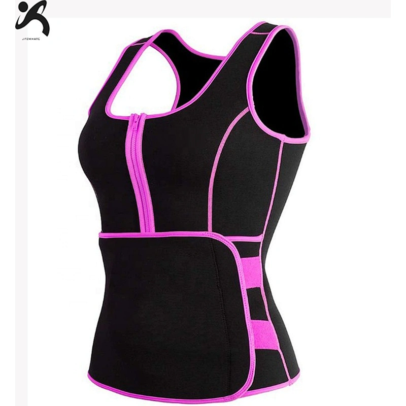 2021 new product custom logo neoprene sauna waist trimmer belt waist trainer vest for weight loss