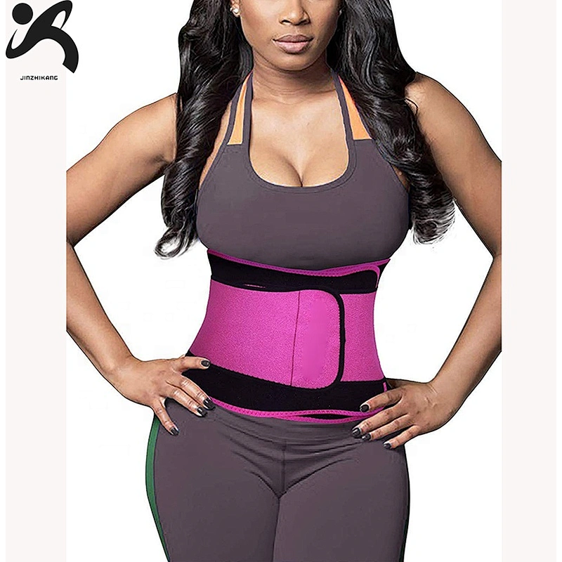 Hot 2021 selling amazon custom waist trainer double neoprene waist trimmer belt for fat burning