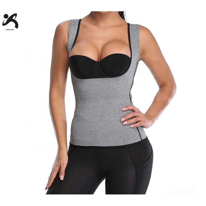 Neoprene sweat vest women waist shape trainer body slimming corsets spa sauna suit