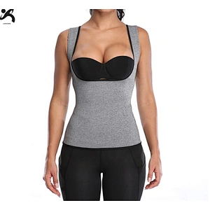 Neoprene sweat vest women waist shape trainer body slimming corsets spa sauna suit