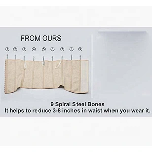 Plus Size Bondage 9 Steel Bone Latex Waist Trainer Slimming Breathable Private Label Corset
