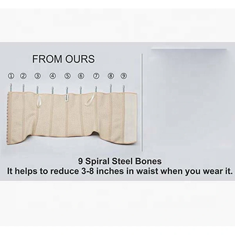 Plus Size Bondage 9 Steel Bone Latex Waist Trainer Slimming Breathable Private Label Corset